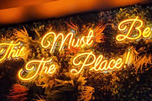 Orange LED neon Sign